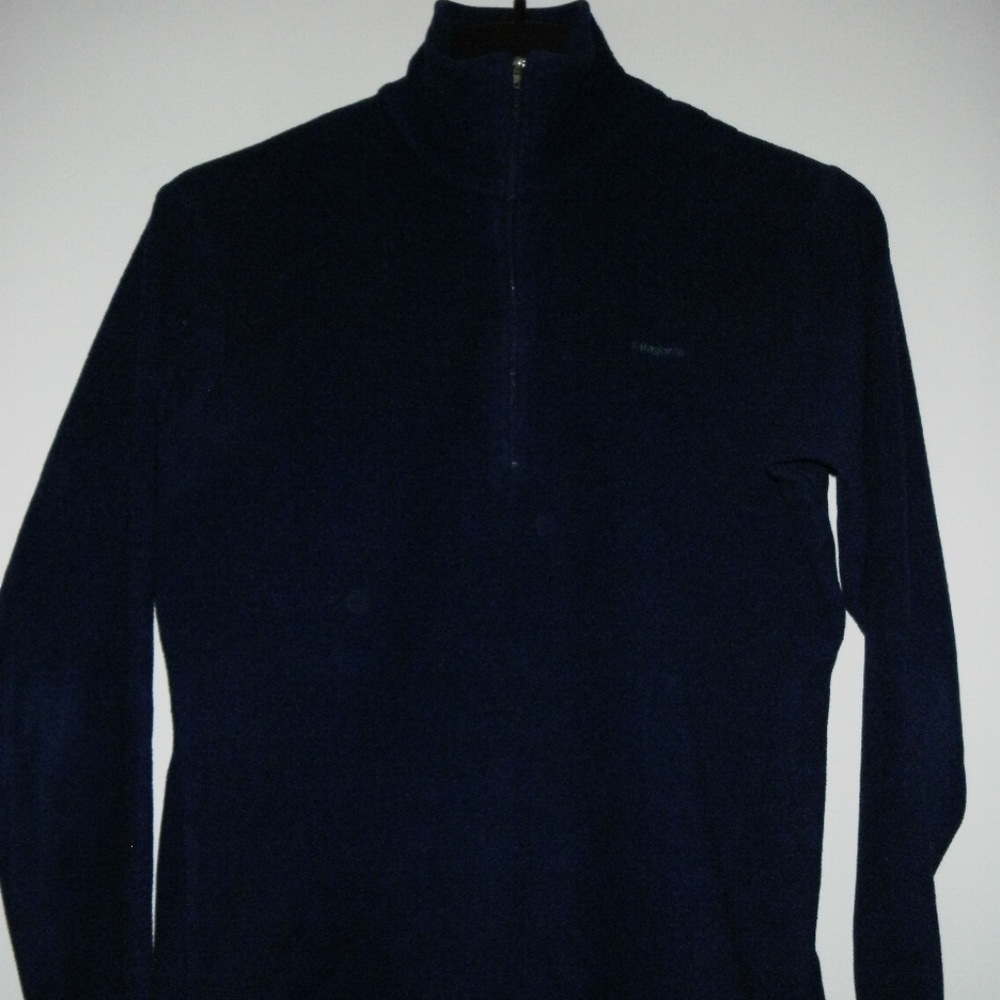 Patagonia Capilene Blue 3/4 Zip Fleece Pullover S